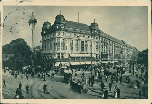Ansichtskarte Tiergarten-Berlin Potsdamer Platz Kaffee Fürstenhof 1911