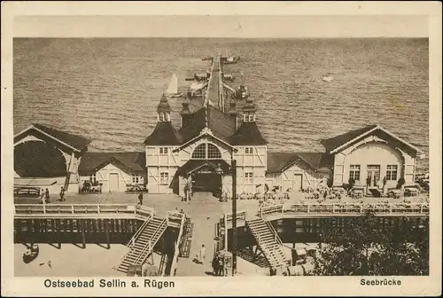 Ansichtskarte Sellin Seebrücke 1929