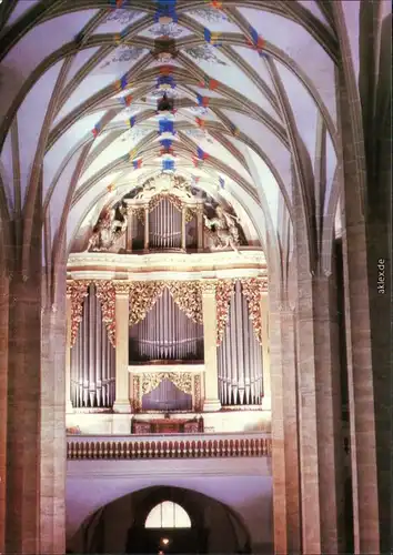 Ansichtskarte Freiberg (Sachsen) Dom: Große Silbermannorgel 1983