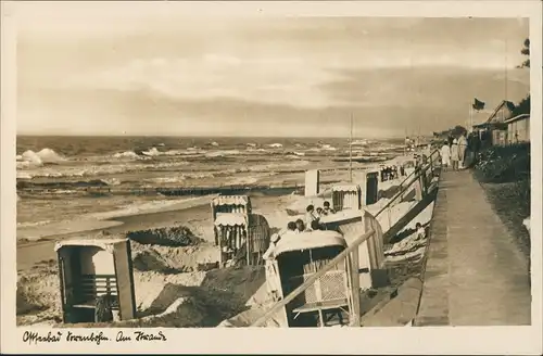 Postcard Sorenbohm Sarbinowo (Mielno) Partie am Strand 1932