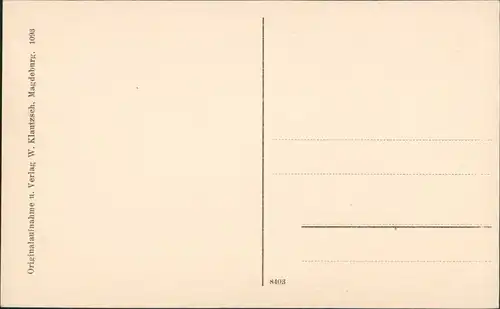 Ansichtskarte Magdeburg Dampferfaht nach der Salzquelle 1909 