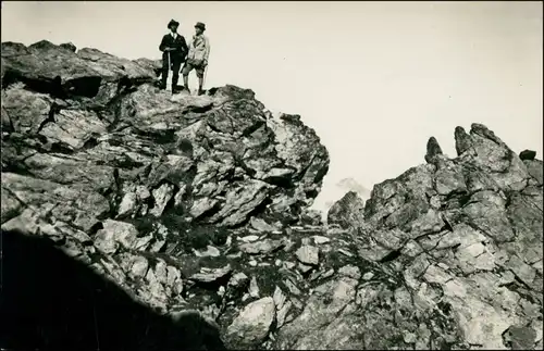 Kaprun Bergsteiger/Wanderer auf dem Kapruner Törl 1915 Privatfoto 