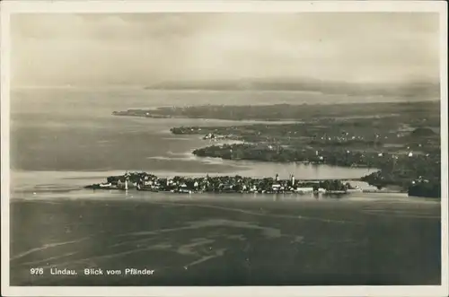 Ansichtskarte Lindau (Bodensee) Blick vom Pfänder 1929