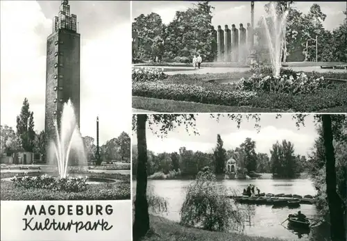 Werder-Magdeburg Kulturpark   Ausstellungsturm Pferdetor Adolf-Mittag-See 1970