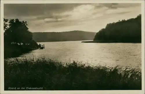 Ansichtskarte Bad Malente-Gremsmühlen-Malente Abend an der Diekseebucht 1930