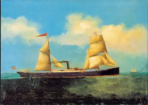 Ansichtskarte  Segeldampfer China 1988