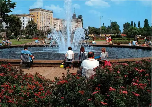 Ansichtskarte Magdeburg Park im Zentrum 1980