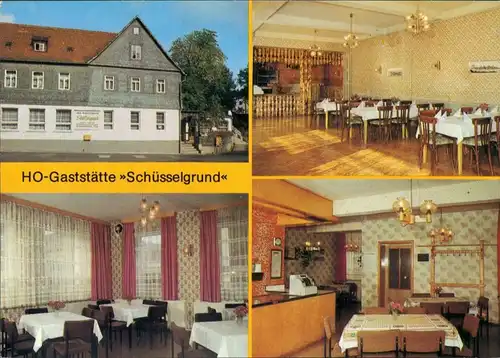 Ansichtskarte Trockenborn-Wolfersdorf HO-Gaststätte "Schüsselgrund" 1986 