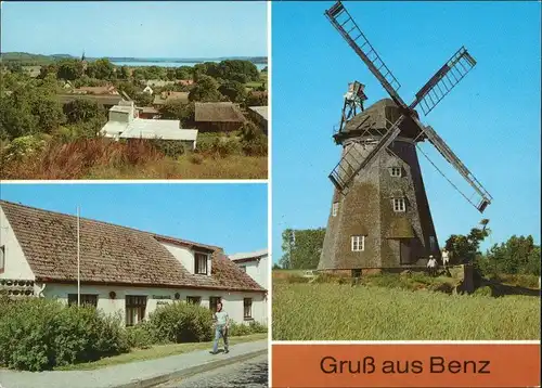 Ansichtskarte Benz Thurbruchklause, Holländermühle 1988