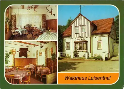 Ansichtskarte Ohrdruf Waldhaus Luisenthal 1986