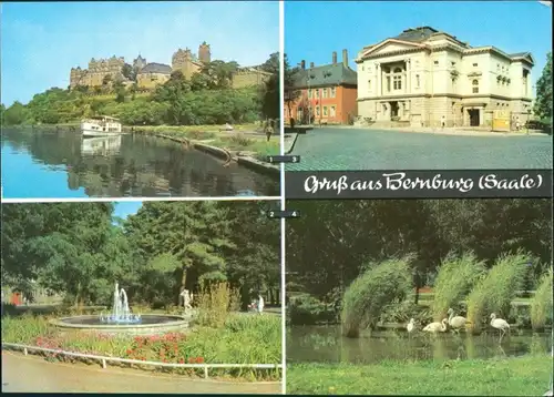 Bernburg (Saale) Schloß, Marx-Engels-Platz, Carl-Maria-von-Tiergarten 1974