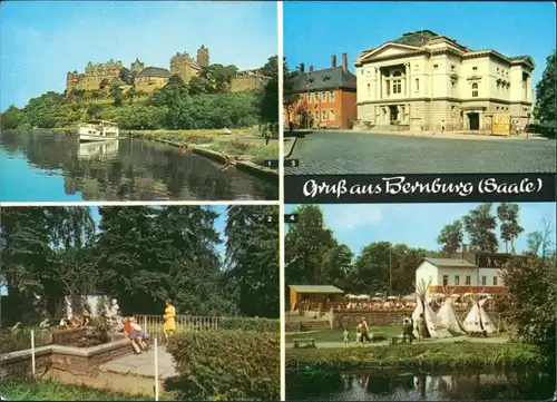 Bernburg (Saale) Schloß, Ausflugslokal „Paradies" – Am  HO-Eiscafé 1976