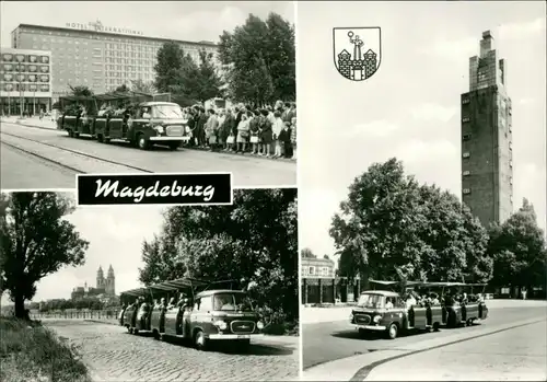 Werder-Magdeburg Minibusse des Kulturparks Rotehorn,Parkrundfahrten 1977