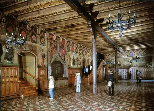 Ansichtskarte Göttingen Historische Rathaushalle 1995