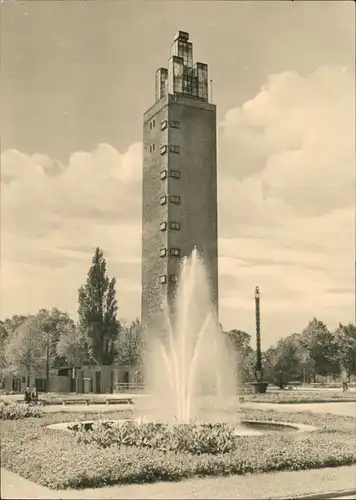 Ansichtskarte Magdeburg Ausstellungsturm am Adolf-Mittag-See 1967