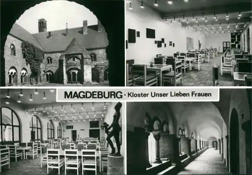 Ansichtskarte Altstadt-Magdeburg Kloster Unser Lieben Frauen 1990