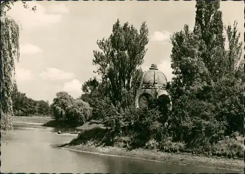 Ansichtskarte Werder-Magdeburg Adolf-Mittag-See mit Marieninsel 1957