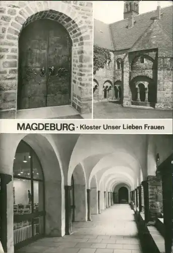 Ansichtskarte Altstadt-Magdeburg Kloster Unser Lieben Frauen 1986