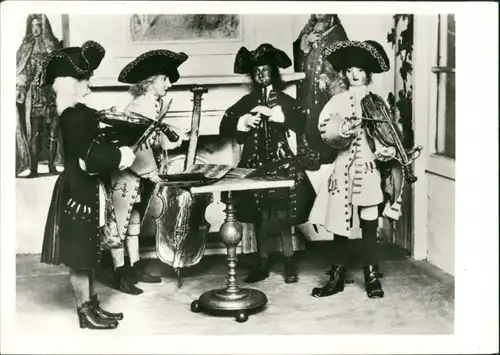 Arnstadt Schloßmuseum - Puppensladt „Mon plaisir" Hofmusikanten (Quartett) 1977