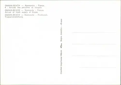 .Normandie Arrival of fresh supply of troops/US Omaha Beach 1945/1980