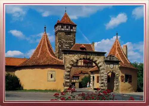 Ansichtskarte Rothenburg ob der Tauber Rödertor 1985