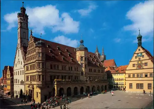 Ansichtskarte Rothenburg ob der Tauber Rathaus 1995