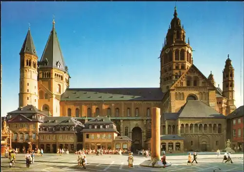 Ansichtskarte Mainz Der 1000jährige Dom (Nordseite) 1980