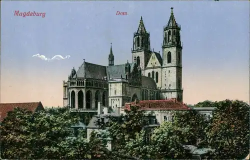 Ansichtskarte Altstadt-Magdeburg Dom 1910
