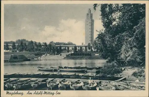 Ansichtskarte Werder-Magdeburg Adolf-Mittag-See 1920