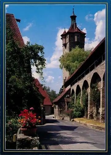 Ansichtskarte Rothenburg ob der Tauber Klingentor 1985