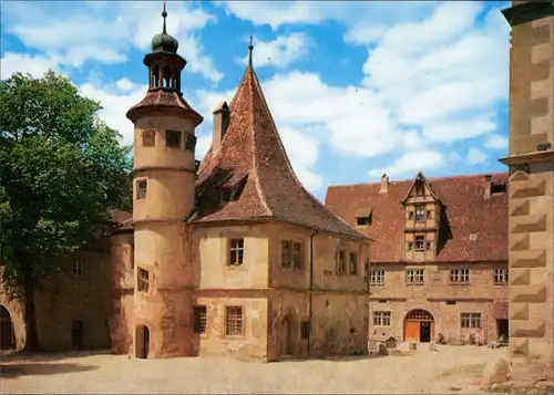 Ansichtskarte Rothenburg ob der Tauber Hegereiterhaus und Jugendherberge 1985