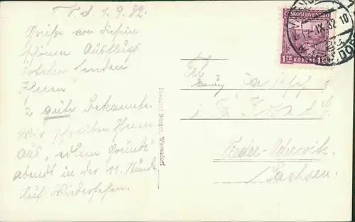 Warnsdorf Varnsdorf Tanzdiele Edelgrund b Reichenberg Liberec Böhmen 1932