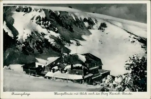 Brückenberg-Krummhübel Karpacz Górny Karpacz Hampelbaude / Schronisko  1944