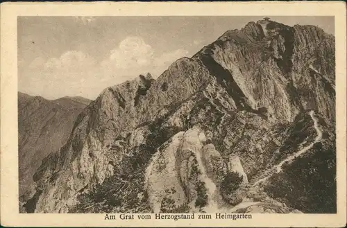 Ansichtskarte Kochel am See Berg: Herzogstand (1731 m) - Heimgarten 1925