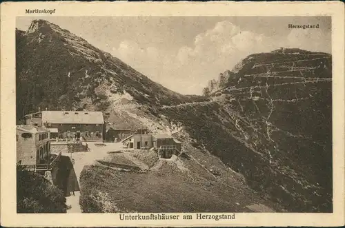 Ansichtskarte Urfeld-Kochel am See Herzogstand, Unterkunftshäuser 1926 