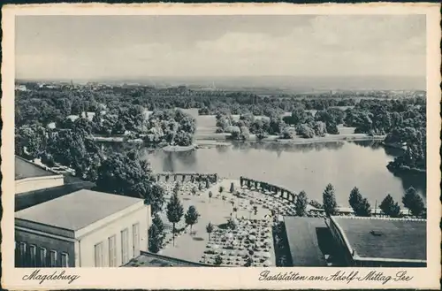 Ansichtskarte Werder-Magdeburg Adolf-Mittag-See - Gaststätte 1929