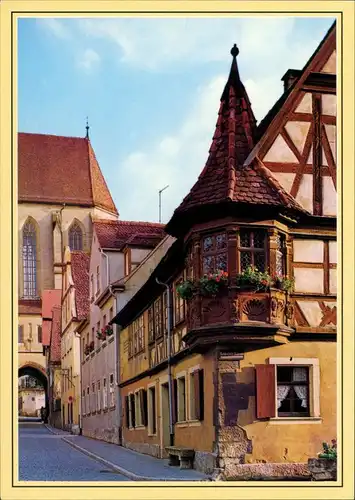 Ansichtskarte Rothenburg ob der Tauber Feuerleinserker 1985