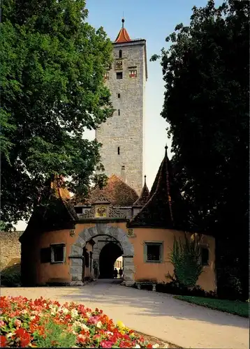 Ansichtskarte Rothenburg ob der Tauber Burgtor 1985