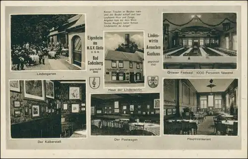 Bad Godesberg-Bonn Eigenheim M.G.V. Cäcilia Innenansichten 1934 