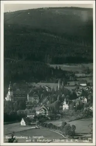 Postcard Bad Flinsberg Świeradów-Zdrój Stadt, Heufude 1934