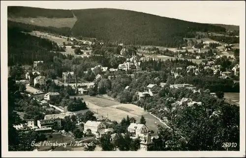 Postcard Bad Flinsberg Świeradów-Zdrój Blick auf die Stadt 1931