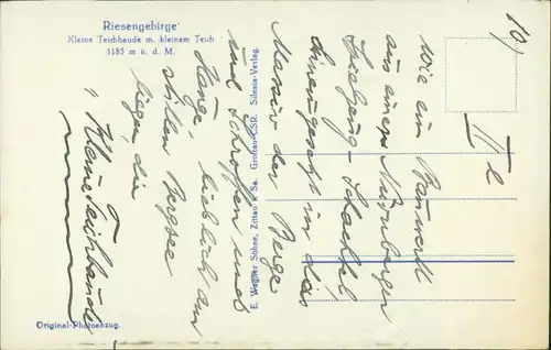 Brückenberg-Krummhübel Karpacz Górny Karpacz Kleine Teichbaude 1929