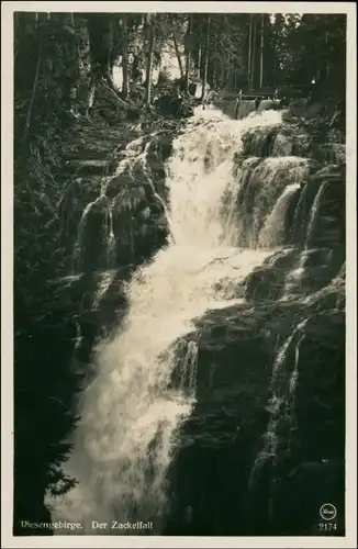 Hirschberg (Schlesien) Jelenia Góra Zackelfall - Wasserfall 1930