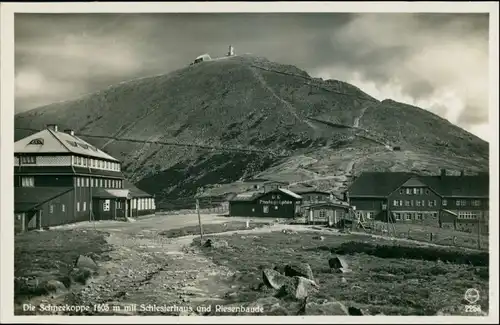 Postcard Krummhübel Karpacz Schneekoppe/Sněžka/Śnieżka 1929