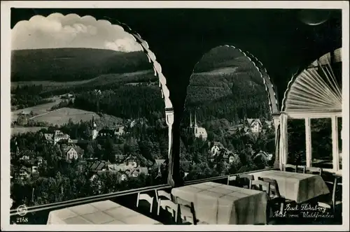 Bad Flinsberg Świeradów-Zdrój Waldfrieden - Blick auf die Stadt 1930