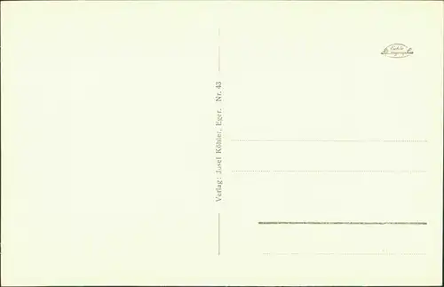 Postcard Eger Cheb Wallensteinhaus - Hof 1930