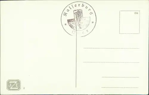 Postcard Eger Cheb Partie an der Kaiserburg 1932 