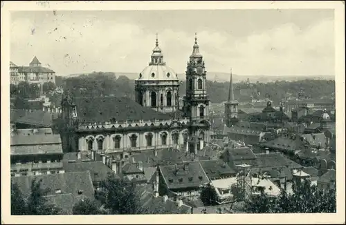 Postcard Prag Praha Totale 1940