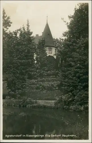 Agnetendorf-Hirschberg  Schlesien  Jelenia Góra Villa Gerhart Hauptmann 1930