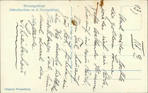 Postcard Schreiberhau Szklarska Poręba Totale 1930